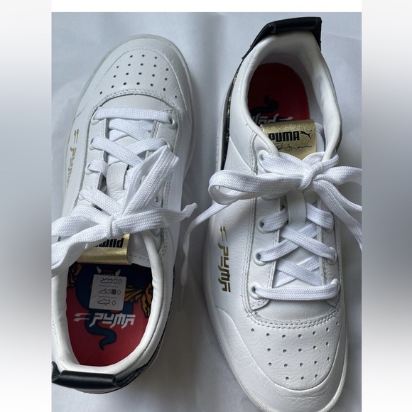 Puma Ralph Sampson Lo Top White Sneakers Cats Sz Mens 6.5 Womens 8 Narrow 38.5 - Picture 8 of 15